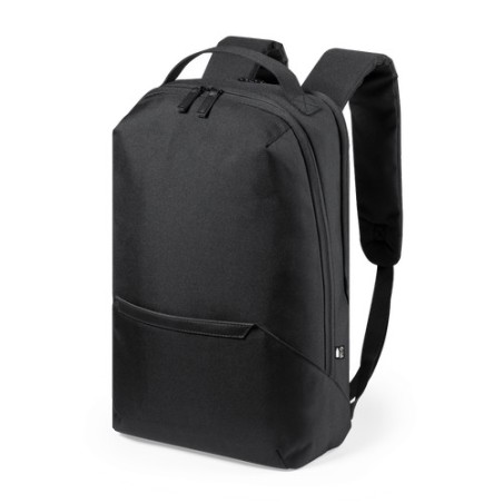 Sac à Dos Personnalisé Pratique et Durable Elanis Couleurs : noir Matières : polyester recyclé impression haute définition