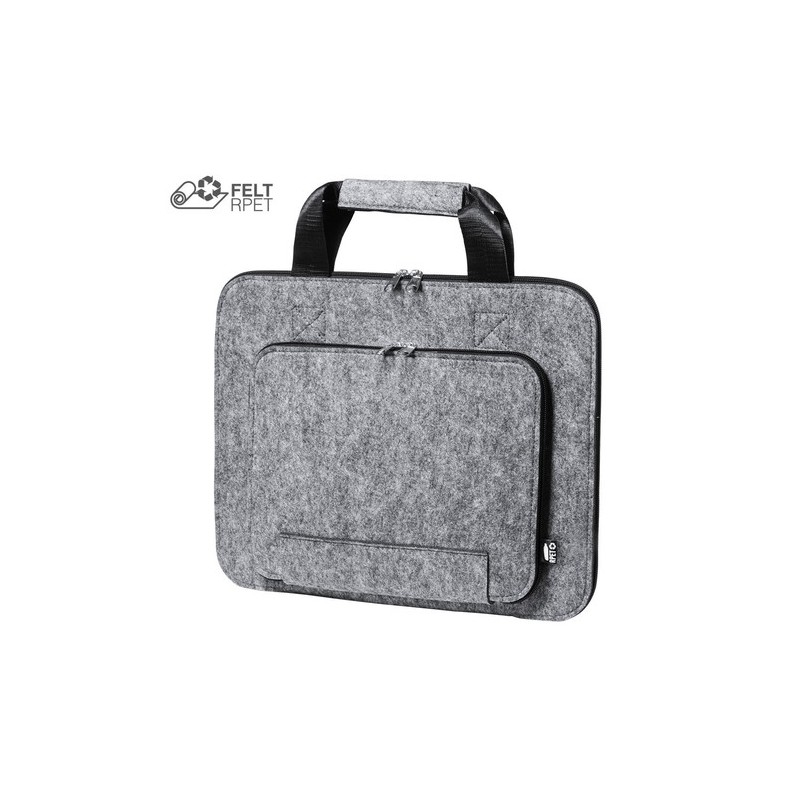 Porte-Documents Éco-responsable Pratique Personnalisé pas cher - Tanil Matières : PET recyclé Couleurs : gris personnalisable av