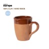 Mug Éco-responsable Personnalisé Pas Cher - Lixus Couleurs : marron Matières : argile personnalisable avec votre logo