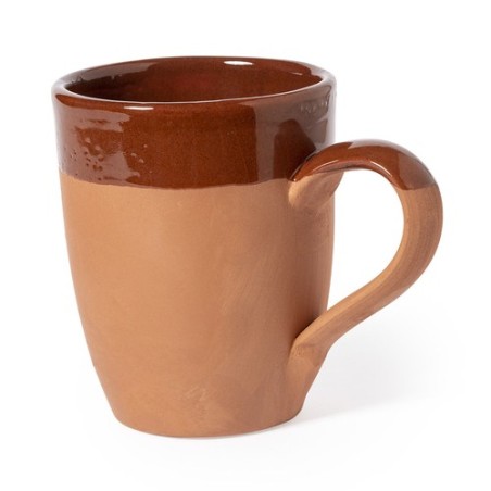Mug Éco-responsable Personnalisé Pas Cher - Lixus Couleurs : marron Matières : argile cadeau entreprise pas cher