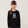 T-shirt Éco-responsable et Confortable 190g pour Enfant - IMPERIAL LSL Taille textile : 4XL Couleurs : noir profond impression l