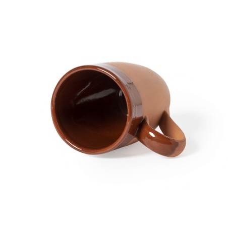 Mug Éco-responsable Personnalisé Pas Cher - Lixus Couleurs : marron Matières : argile cadeau collaborateur premium