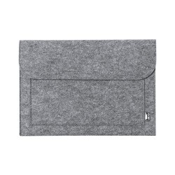 Housse Éco-responsable Personnalisée pour Ordinateur Portable Novac pas cher Matières : PET recyclé Couleurs : gris