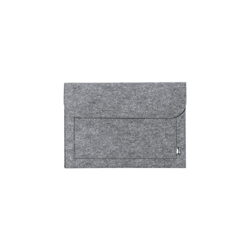 Housse Éco-responsable Personnalisée pour Ordinateur Portable Novac pas cher Matières : PET recyclé Couleurs : gris