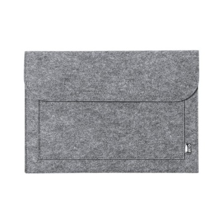 Housse Éco-responsable Personnalisée pour Ordinateur Portable Novac pas cher Matières : PET recyclé Couleurs : gris