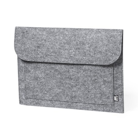 Housse Éco-responsable Personnalisée pour Ordinateur Portable Novac pas cher Matières : PET recyclé Couleurs : gris cadeau entre