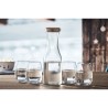 Carafe  en verre recyclé de 1L avec couvercle en liège - PICCA Matières : verre recyclé Couleurs : transparent marquage laser ul