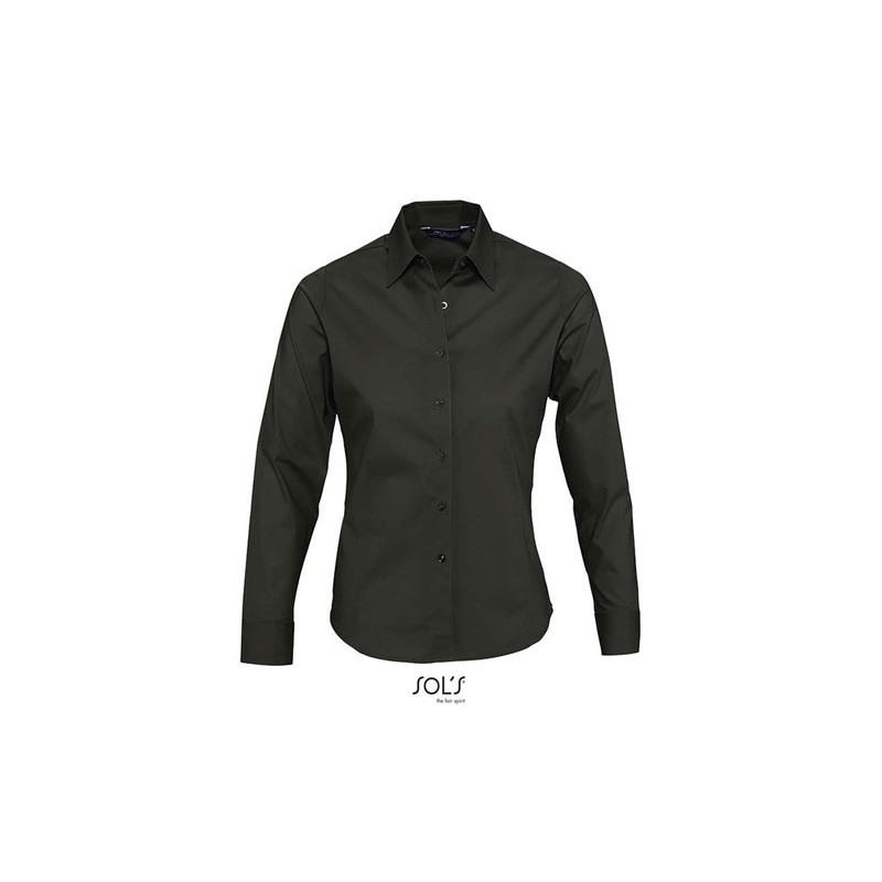 Chemise Femme Personnalisée 140g Confortable pas cher - EDEN Taille textile : 3XL Couleurs : noir