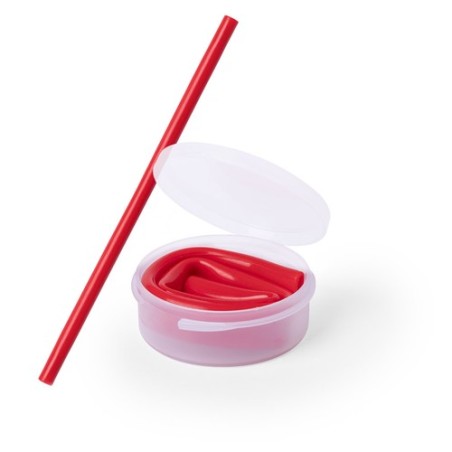 Paille réutilisable  personnalisable - Parix Matières : silicone Couleurs : blanc livraison express 24h 48h