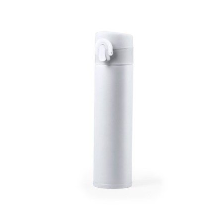 Bouteille isotherme  personnalisée - Thermo Poltax Matières : acier inoxydable Couleurs : gris personnalisation rapide en France