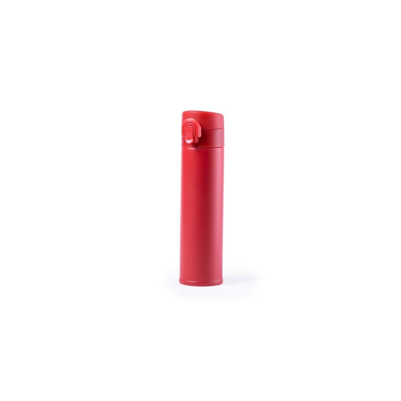 Bouteille isotherme  personnalisée - Thermo Poltax Matières : acier inoxydable Couleurs : gris personnalisation sur mesure