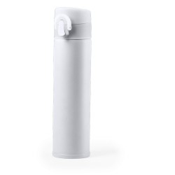 Bouteille isotherme  personnalisée - Thermo Poltax Matières : acier inoxydable Couleurs : blanc cadeau affaires élégant