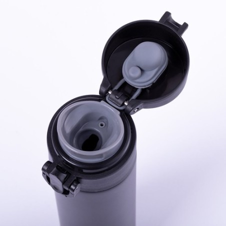 Bouteille isotherme  personnalisée - Thermo Poltax Matières : acier inoxydable Couleurs : bleu personnalisation sur mesure