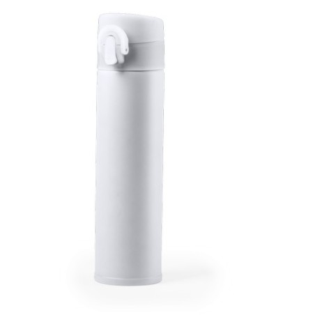 Bouteille isotherme  personnalisée - Thermo Poltax Matières : acier inoxydable Couleurs : bleu personnalisation sur mesure