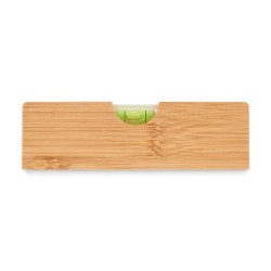 Niveau à bulle et décapsuleur personnalisé pratique SPIREN Matières : bambou Couleurs : bois goodies publicitaire événementiel