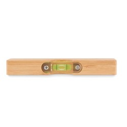 Niveau à bulle et décapsuleur personnalisé pratique SPIREN Matières : bambou Couleurs : bois impression haute définition