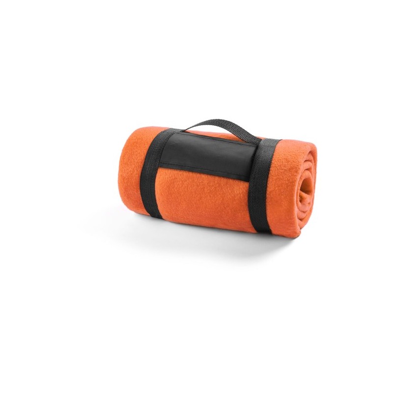 Couverture Personnalisée Éco-responsable Élégante - Mountain Matières : polaire Couleurs : bleu livraison express 24h 48h