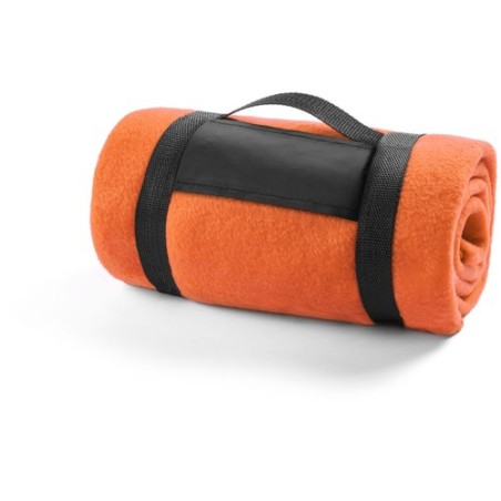 Couverture Personnalisée Éco-responsable Élégante - Mountain Matières : polaire Couleurs : bleu livraison express 24h 48h