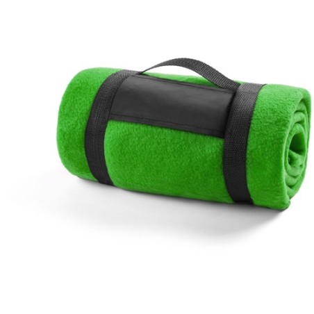 Couverture Personnalisée Éco-responsable Élégante - Mountain Matières : polaire Couleurs : bleu livraison express 24h 48h