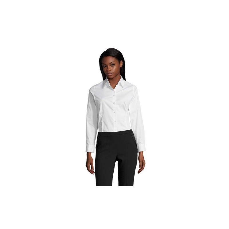 Chemise Femme Personnalisée 140g Confortable pas cher - EDEN Taille textile : XL Couleurs : blanc cadeau client original
