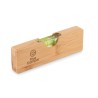 Niveau à bulle et décapsuleur personnalisé pratique SPIREN Matières : bambou Couleurs : bois marquage laser ultra précis