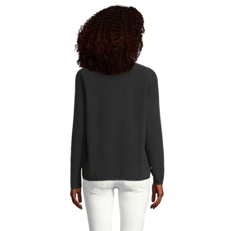 Veste Éco-responsable Personnalisée Femme 280g - Sol's Factor Taille textile : XL Couleurs : noir marquage couleur éclatante
