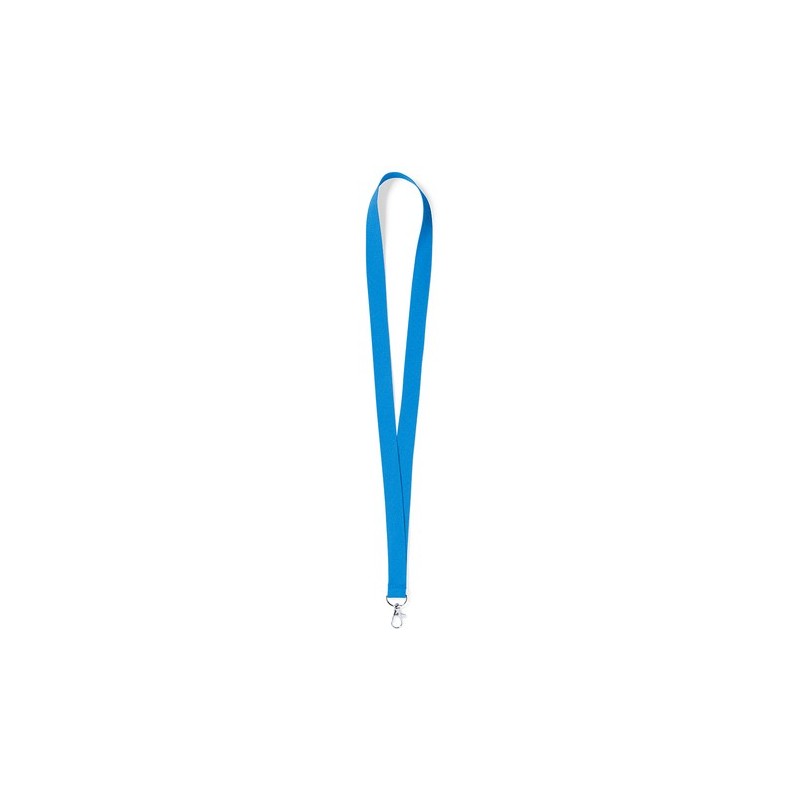 Lanyard Personnalisé Éco-responsable - Goodies Publicitaires Matières : polyester Couleurs : bleu personnalisable avec votre log