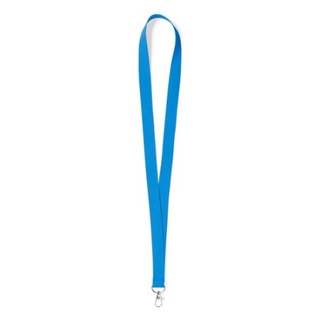 Lanyard Personnalisé Éco-responsable - Goodies Publicitaires Matières : polyester Couleurs : bleu personnalisable avec votre log