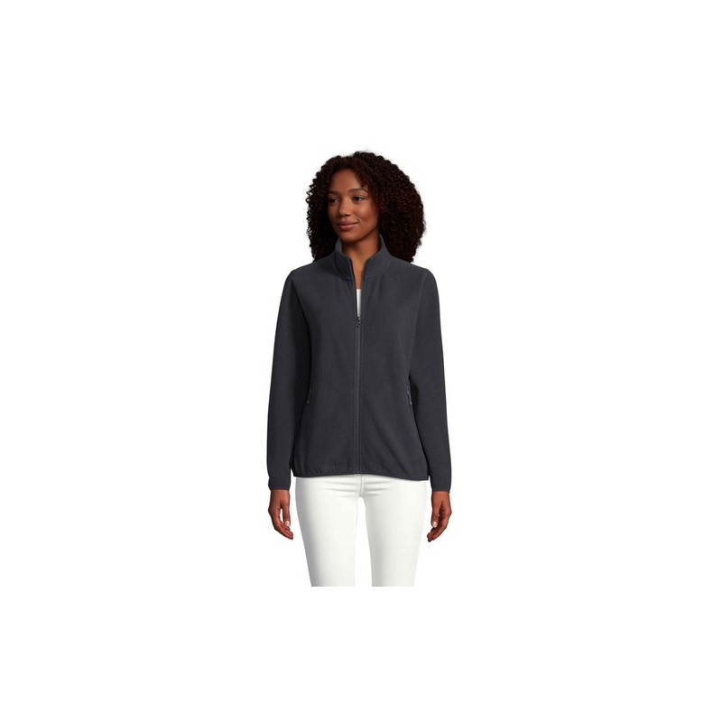 Veste Éco-responsable Personnalisée Femme 280g - Sol's Factor Taille textile : S Couleurs : bleu marine cadeau collaborateur pre