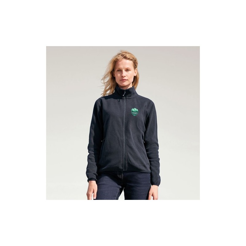 Veste Éco-responsable Personnalisée Femme 280g - Sol's Factor Taille textile : S Couleurs : bleu marine goodies publicitaire dur