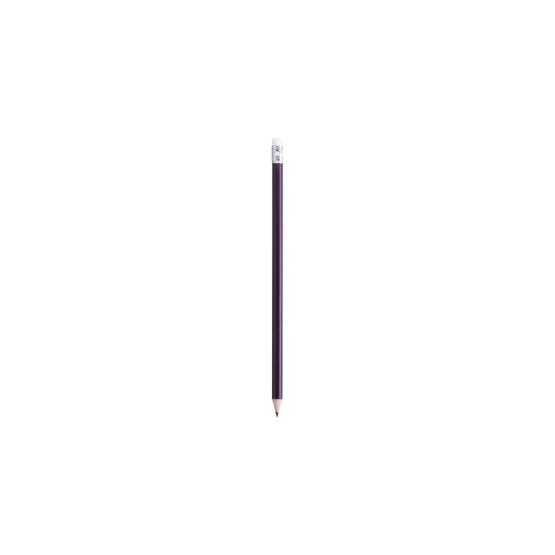 Crayon Publicitaire Personnalisé Éco-responsable Godiva Matières : bois Couleurs : violet cadeau collaborateur premium