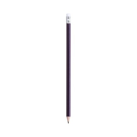 Crayon Publicitaire Personnalisé Éco-responsable Godiva Matières : bois Couleurs : violet cadeau collaborateur premium