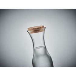 Carafe  en verre recyclé de 1L avec couvercle en liège - PICCA Matières : verre recyclé Couleurs : transparent livraison express
