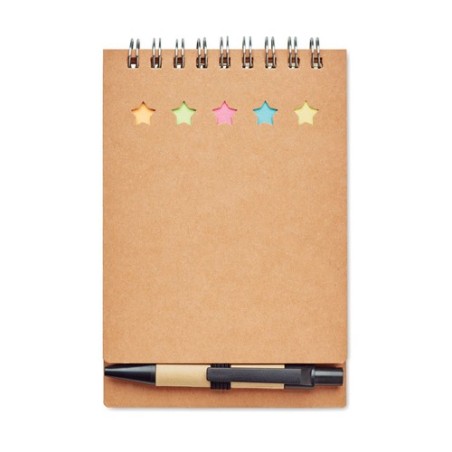 Carnet pratique  avec stylo et feuillets MULTIBOOK Matières : papier Couleurs : beige