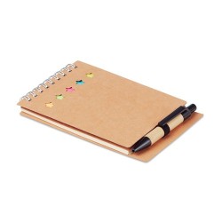 Carnet pratique  avec stylo et feuillets MULTIBOOK Matières : papier Couleurs : beige 2