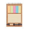 Carnet pratique  avec stylo et feuillets MULTIBOOK Matières : papier Couleurs : beige cadeau entreprise pas cher