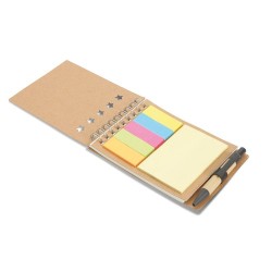 Carnet pratique  avec stylo et feuillets MULTIBOOK Matières : papier Couleurs : beige impression haute définition