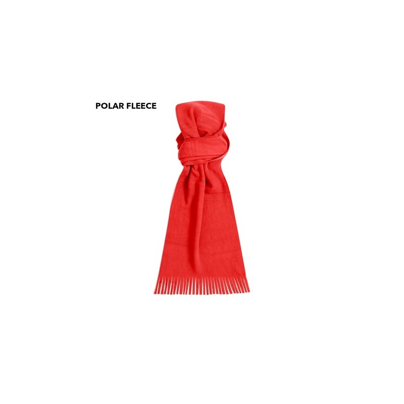 Écharpe Personnalisable en Polar - Accessoire Mode Matières : polaire Couleurs : noir objet promotionnel éco-responsable