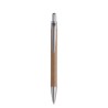 Stylo bille  et pratique en cart personnalisé PUSHTON Matières : papier Couleurs : argenté mat