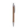Stylo bille  et pratique en cart personnalisé PUSHTON Matières : papier Couleurs : argenté mat personnalisable avec votre logo