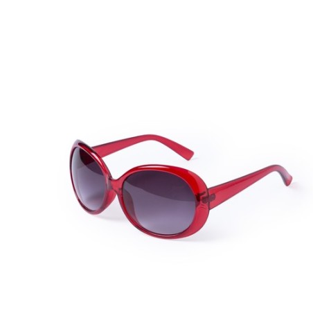 Lunettes de Soleil Personnalisées UV400 Économiques Bella Couleurs : rouge goodies publicitaire événementiel