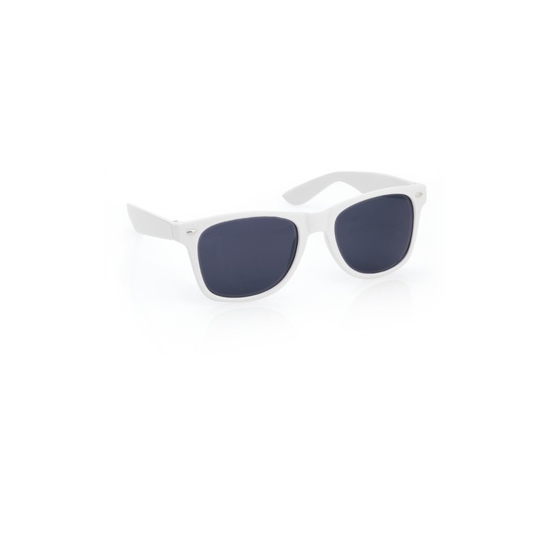 Lunettes de Soleil Personnalisées UV400 Économiques Xaloc Couleurs : blanc accessoire événementiel unique