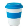 Gobelet  et pratique en PP avec couvercle en silicone - ASTORIA Matières : polypropylène (PP) Couleurs : bleu objet promotionnel