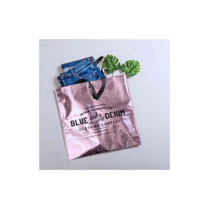 Sac Personnalisé de Shopping Éco-responsable Poznan Matières : polypropylène (PP) Couleurs : rose goodies entreprise design