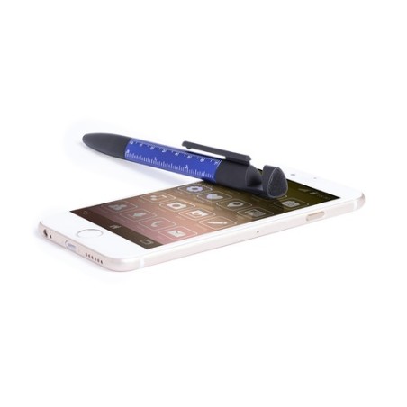 Stylo Multifonction Personnalisé 7 en 1 Éco-responsable Payro Couleurs : argenté cadeau collaborateur premium