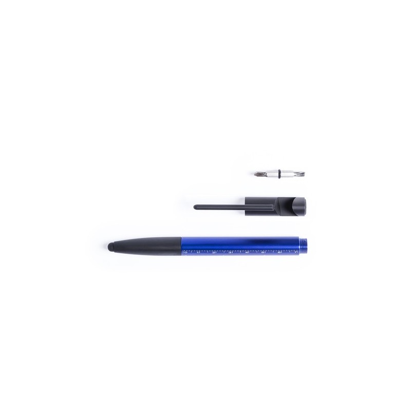Stylo Multifonction Personnalisé 7 en 1 Éco-responsable Payro Couleurs : bleu goodies personnalisé en stock