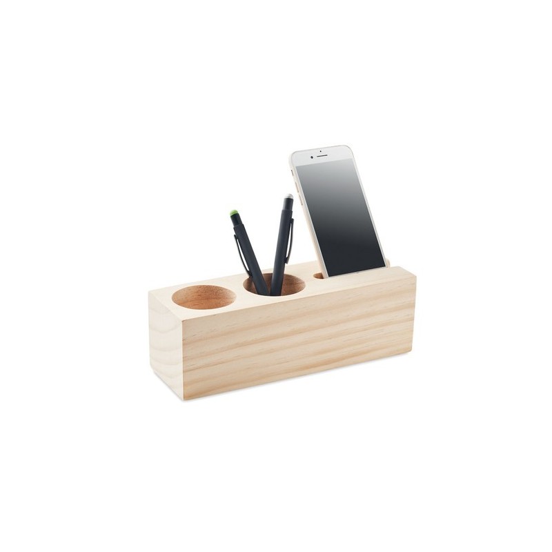 Station de bureau  avec graines THILA Matières : bois Couleurs : bois cadeau entreprise pas cher