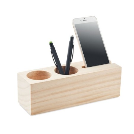 Station de bureau  avec graines THILA Matières : bois Couleurs : bois cadeau entreprise pas cher