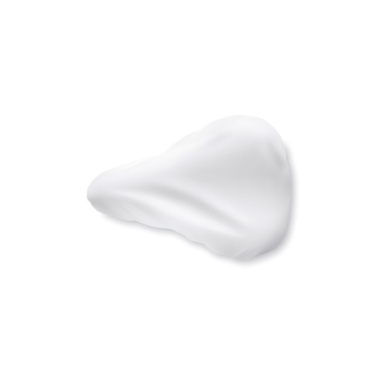 Housse de vélo personnalisée Couvre-selle BYPRO Couleurs : blanc cadeau entreprise pas cher