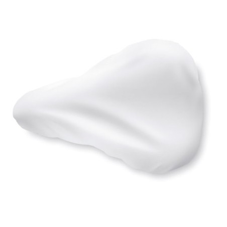 Housse de vélo personnalisée Couvre-selle BYPRO Couleurs : blanc cadeau entreprise pas cher
